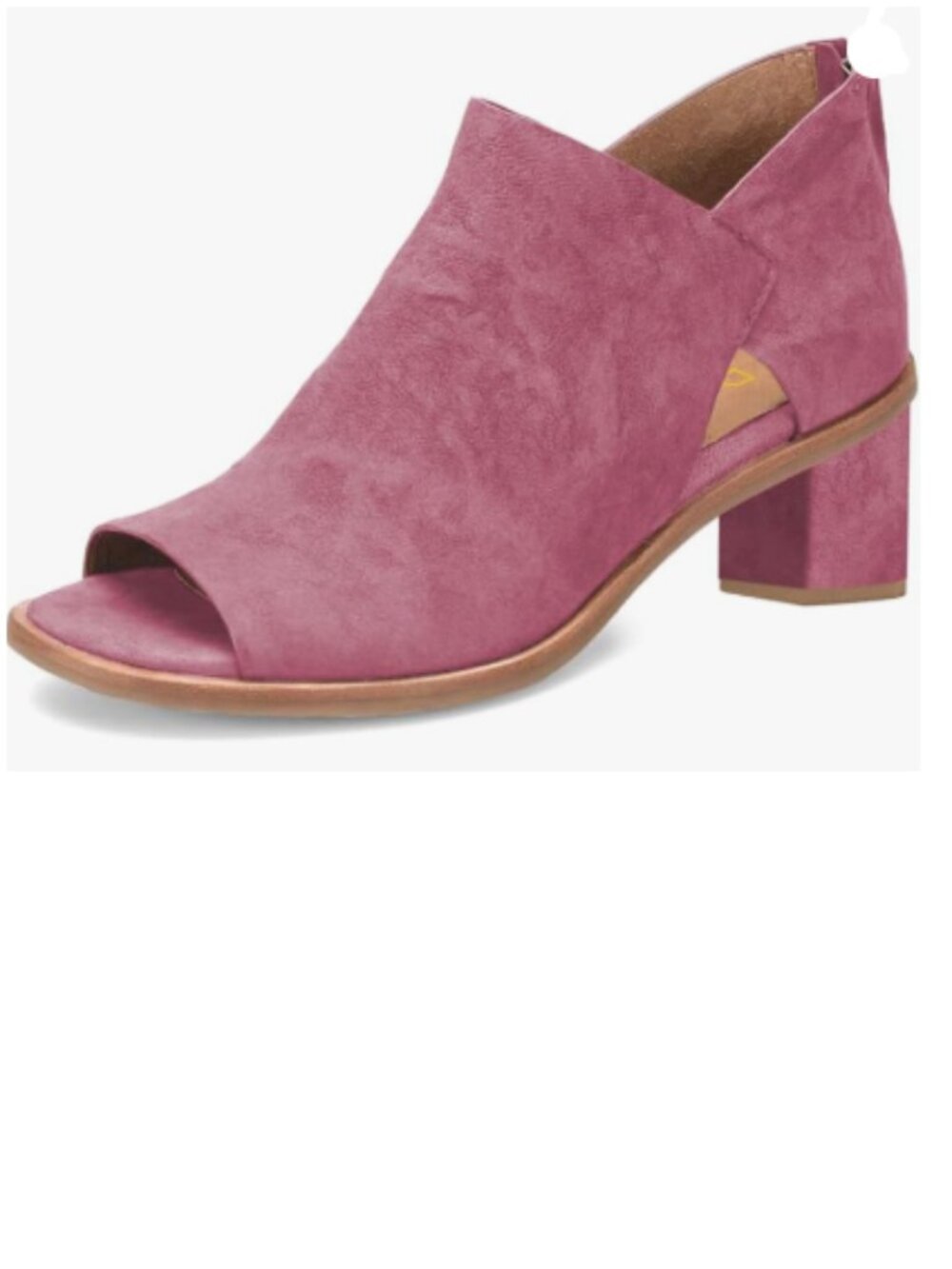 YDN Plum Peep Toe Booties Low Block Heels Back Zipper Sandal Ankle Boots Shoes